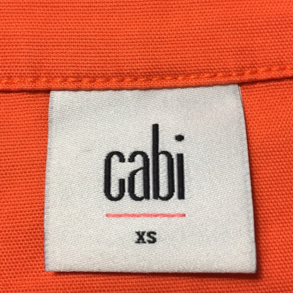 Cabi Orange Button Down Collared Jacket - image 5